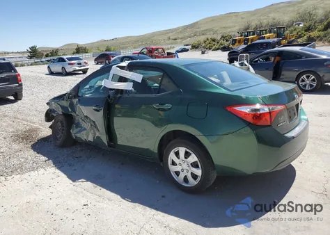 2014 Toyota Corolla L from USA, damaged, VIN 2T1BURHE0EC018285